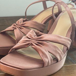 NWB Reformation Maize Platform Sandal in Praline